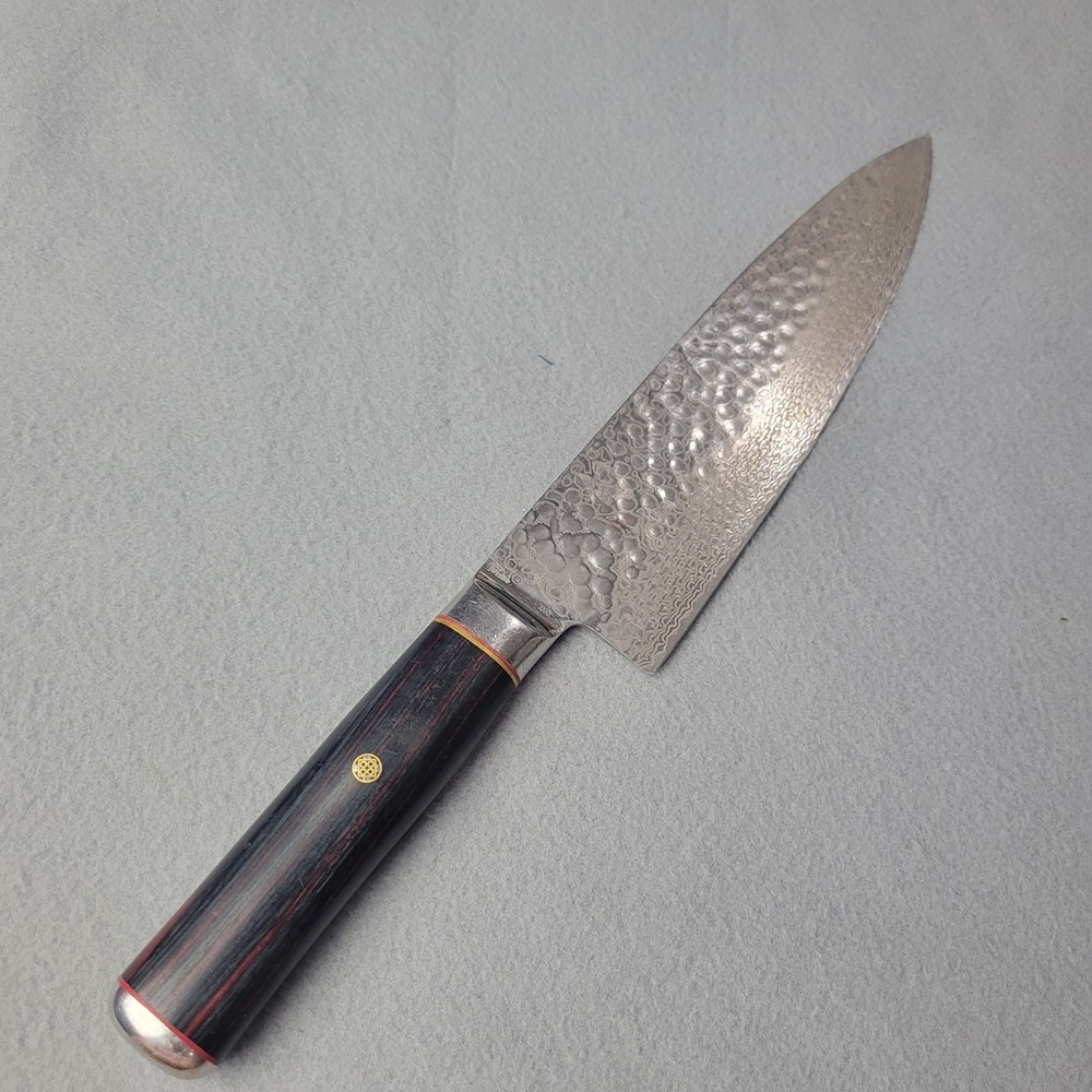 Discontinued Shun SG0706 Santoku Damascus Hammered Japanese Chef Knife Japan - Picture 14 of 14